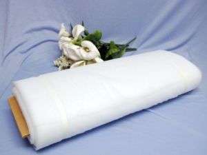 54× 40 Yard White Bridal Tulle for Wedding, Decoration  