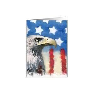 Freedom Eagle   Blank Card