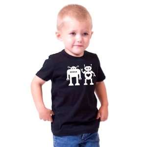  2 Robots White Kids Tee 