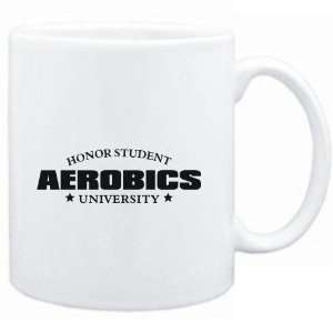  Mug White  Honor Student Aerobics University  Sports 
