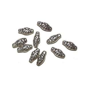   Seed Oval Antiqued Silvertone Metalized Bead: Arts, Crafts & Sewing