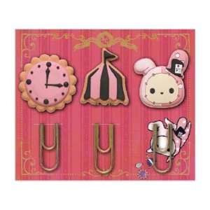   San x Sentimental Circus 3 Paper Clips Pink tent: Toys & Games
