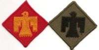 45th INFANTRY DIVISION PATCH SET (1 fc/1 subd) mer  