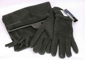 Mens Thinsulate Winter Gloves and Fleece Scarf Gift Set  