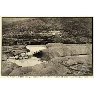 : 1935 Print Alaska Dredge Fairbanks Steam Shovel Gravel Gold Mining 