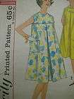 Vintage Simplicity Women 4991 MATERNITY DRESS INVERTED PLEAT Sewing 