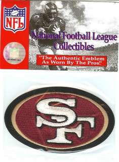 SAN FRANCISCO 49ERS OFFICIAL NFL LICENSED JERSEY PATCH  
