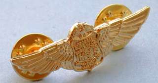 FBI Gold Tone Wings Collector Pin  