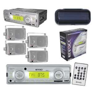  New 2012 Outdoor Media Player USB AUX Input w/Cover & 4 