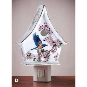  Birdhouse w/Blue Bird Night Light: Home Improvement