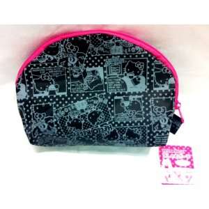  Black Hello Kitty Cosmetic Bag 7x5 