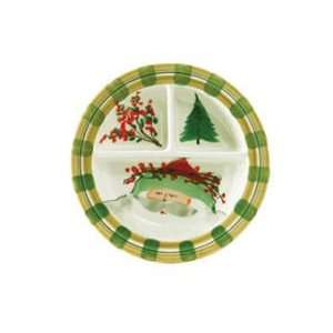   Holiday Santa Old St. Nick Bambini Divided Dish 