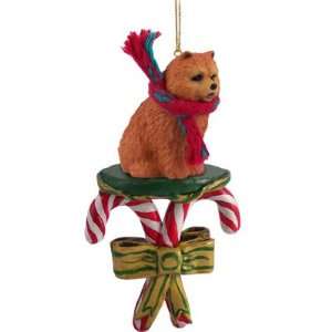  Chow Red Candy Cane Ornament Conversation Concepts Dog 