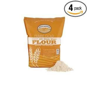 Wheat Montana Prairie Gold White Wheat Flour, 5 Pound (Pack of 4 
