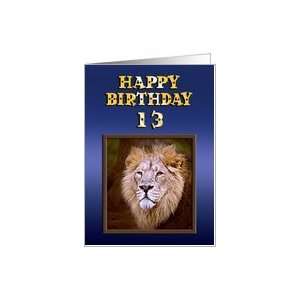   : Regal lion king of beasts card for a 13 year old Card: Toys & Games