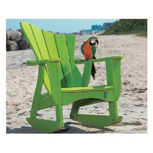  Uwharrie Chair Wave Wood Rocker Arm Patio Lounge Natural 
