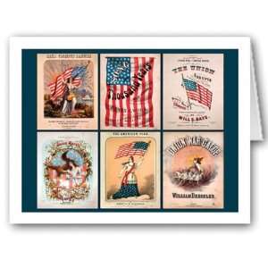  Civil War Union Music note card  10 Boxed Cards 