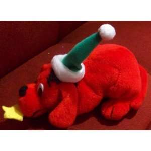  5 Plush Clifford the Big Red Dog in Santa Winter 
