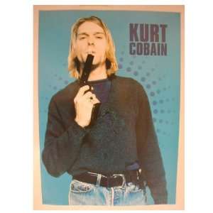  Nirvana Poster Kurt Cobain Gun In His Mouth Blowing Smoke 