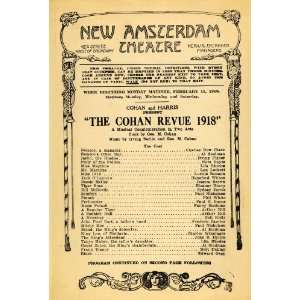  1918 Ad Cohan Revue George Cohan Irving Berlin Theatre 