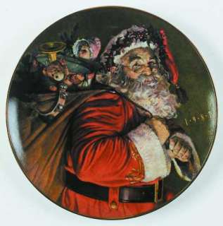 Avon CHRISTMAS PLATE Magic That Santa Brings 1987 60419  