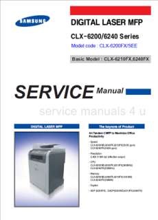 Samsung CLX 6200 CLX 6210 CLX 6240 Service Manual PDF  