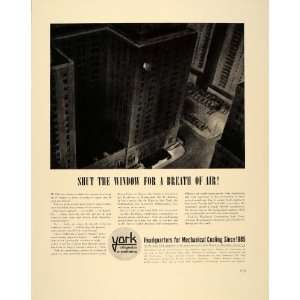   Air Conditioning City Hotels   Original Print Ad