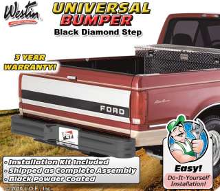 Rear Truck Diamond Step Bumper Black Fey 63000 93800  