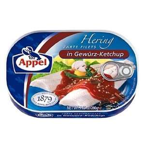 Appel Herring Fillets in Gewuerz Ketchup ( Spicy Ketchup ) Sauce 200g 