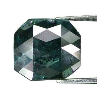 03cts Blue Checker Cut Octagon Loose Natural Diamond  