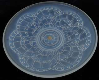 1930s French ART DECO Opalescent Glass Bowl SABINO LALIQUE ETLING ERA 