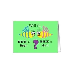  Baby Gender Reveal Party Invitation, What Will it Bee 