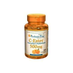  C Ester Ascorbyl Palmitate 500 mg 500 mg 100 Capsules 