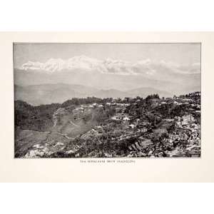   West Bengal India Vista Landscape   Original Halftone Print: Home