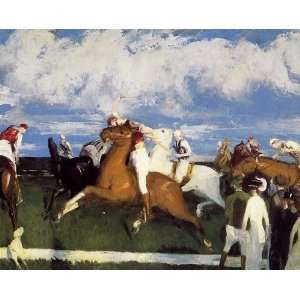   Oil Reproduction   George Wesley Bellows   24 x 20 inches   Polo Game
