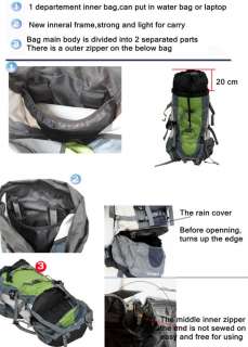 70L NEW Internal Frame Hiking Camping Backpack 157  