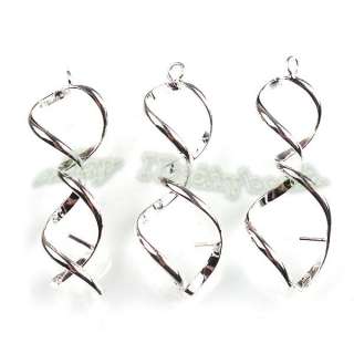 20x Wholesale Silver Plated Flexual Earwires Hooks Earrings Findings 