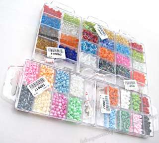 5x Boxes Mixed Glass Tube Mini Beads For Craft 110242  