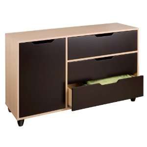   Dresser in Natural Maple/Wenge Finish By Nexera Furniture: Home