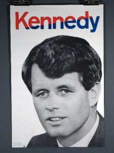 Robert Bobby Kennedy for President 1968 Campaign Poster  