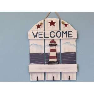  Wooden Welcome Lighthouse Sign 18
