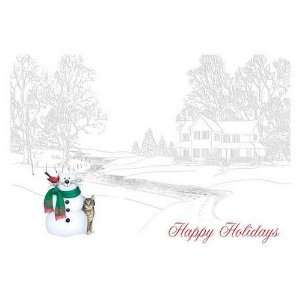  Welcome Committee Christmas Card   Kitten And Cats Holiday Greeting 