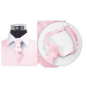  Light Pink Pre tied Poly Satin Cravat