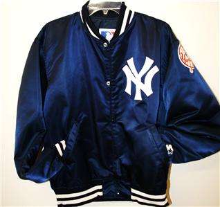 NY New York Yankees AUTHENTIC Satin OLD SCHOOL ORIGINAL STARTER JACKET 