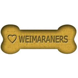   by 2 1/4 Inch Car Magnet Biscuit Bones, Love Weimaraners: Pet Supplies