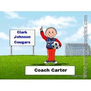  Personalized Name Print   Coach   Soccer   Male or Female 