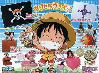 Bandai One Piece Gashapon Goods Collection Part 3 x7pcs  