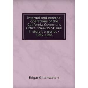 Internal and external operations of the California Governors Office 