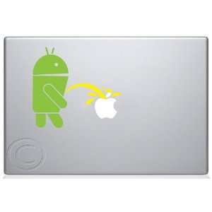  Android Peeing Apple Macbook Decal skin sticker 