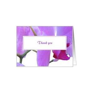  Thank you, Floral Arrangements, Wedding, Orchids Card 